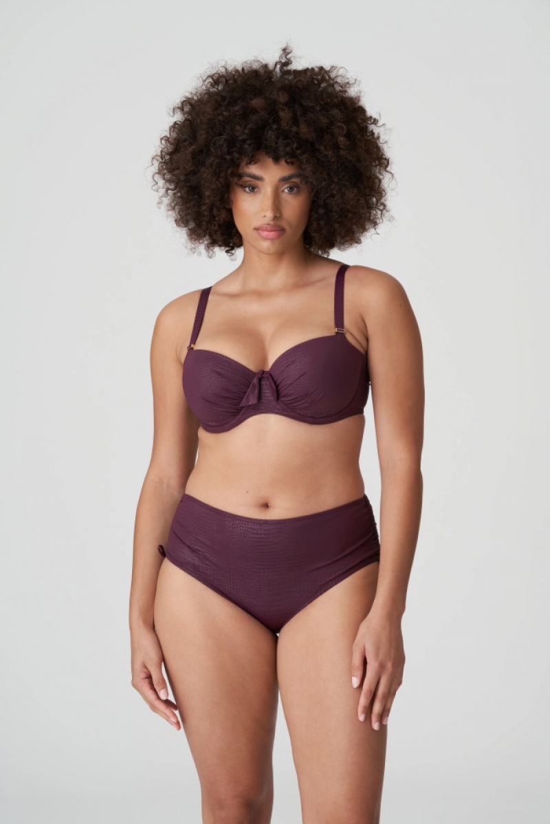 Calças De Biquíni Prima Donna Swim Dalyan Bordeaux | 218709SVP