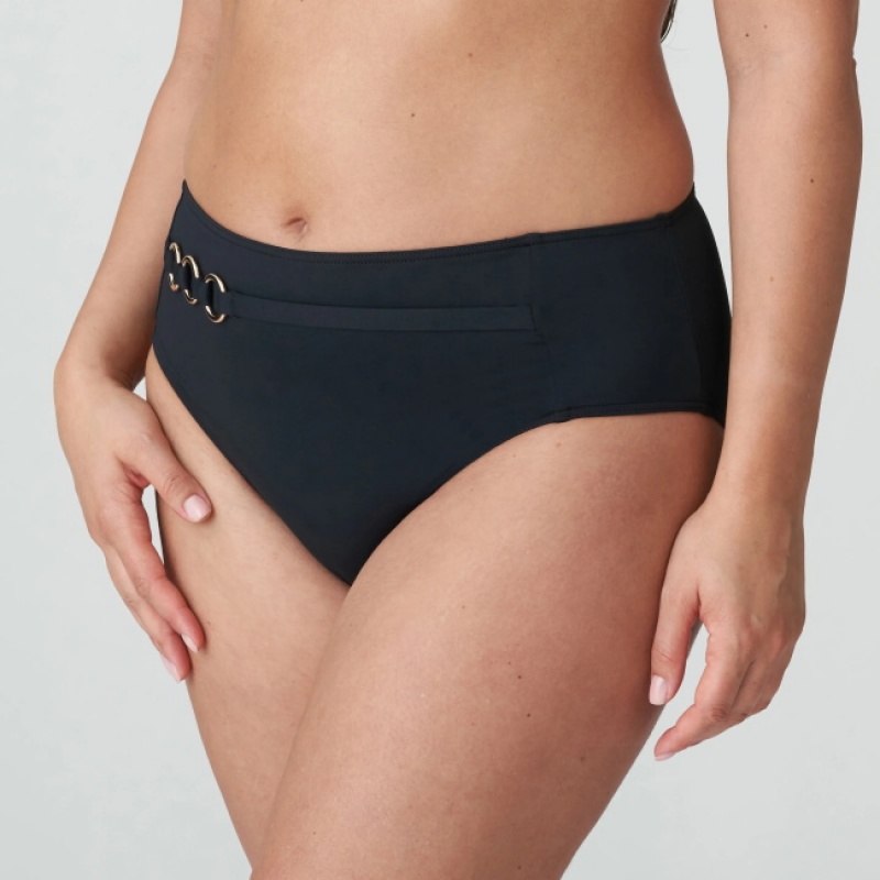 Calças De Biquíni Prima Donna Swim Damietta Pretas | 653087ZSH