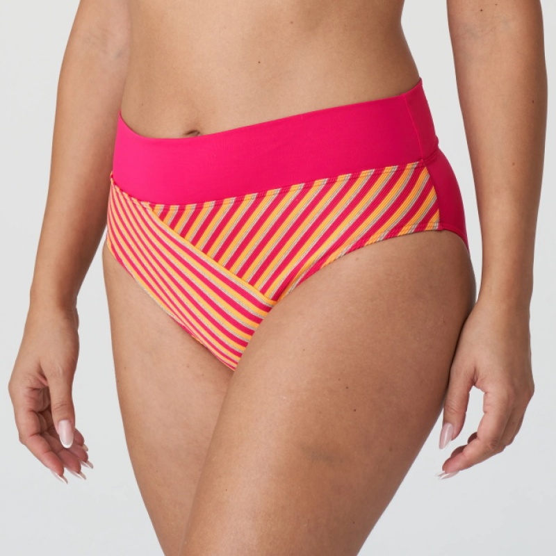 Calças De Biquíni Prima Donna Swim La Concha Vermelhas Laranja | 403729SMA