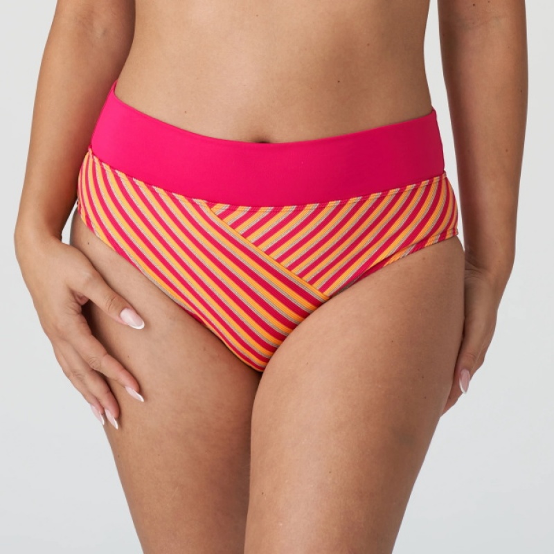 Calças De Biquíni Prima Donna Swim La Concha Vermelhas Laranja | 403729SMA