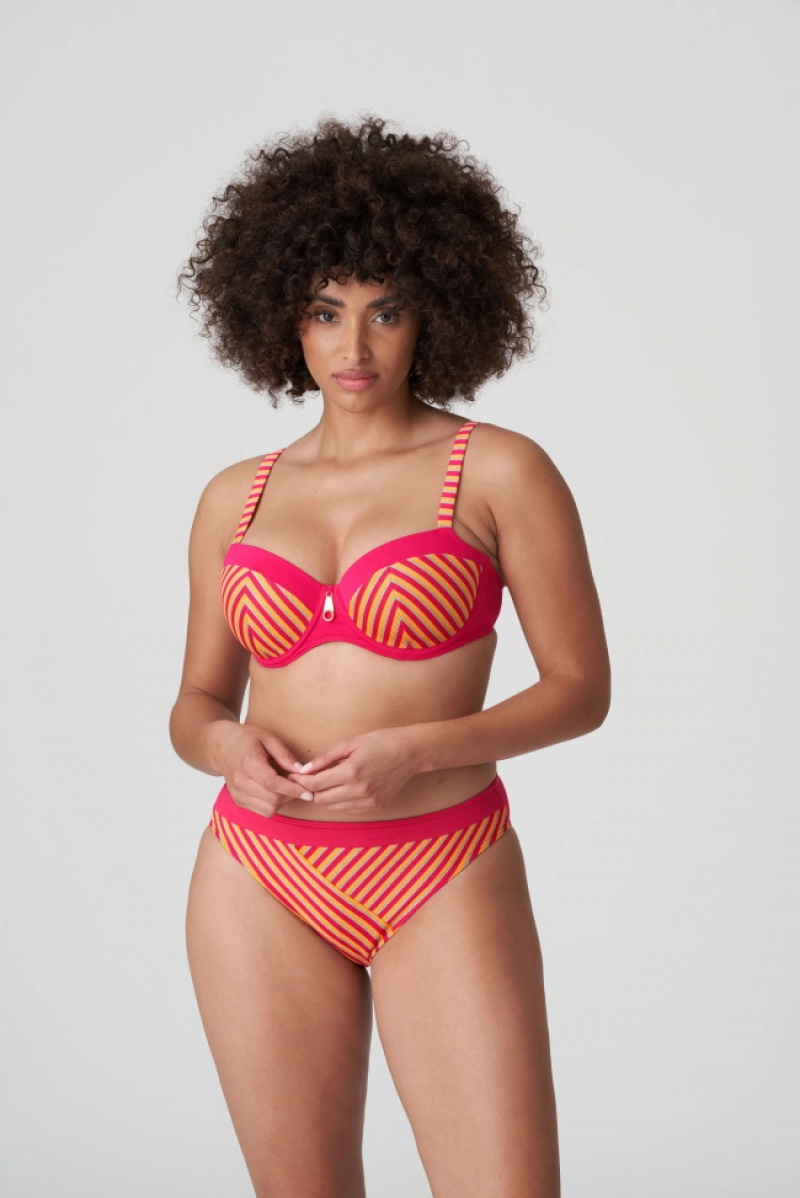 Calças De Biquíni Prima Donna Swim La Concha Vermelhas Laranja | 825671DYQ