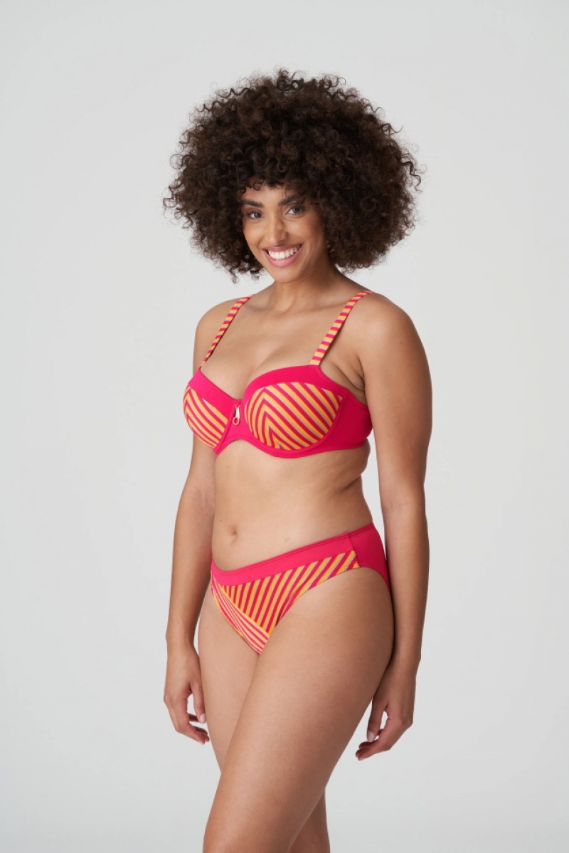 Calças De Biquíni Prima Donna Swim La Concha Vermelhas Laranja | 825671DYQ