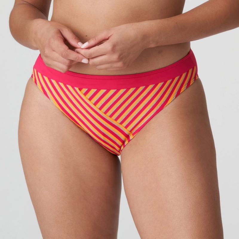 Calças De Biquíni Prima Donna Swim La Concha Vermelhas Laranja | 825671DYQ