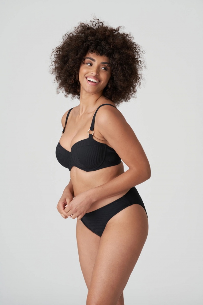 Calças De Biquíni Prima Donna Swim Sahara Pretas | 234918NLH