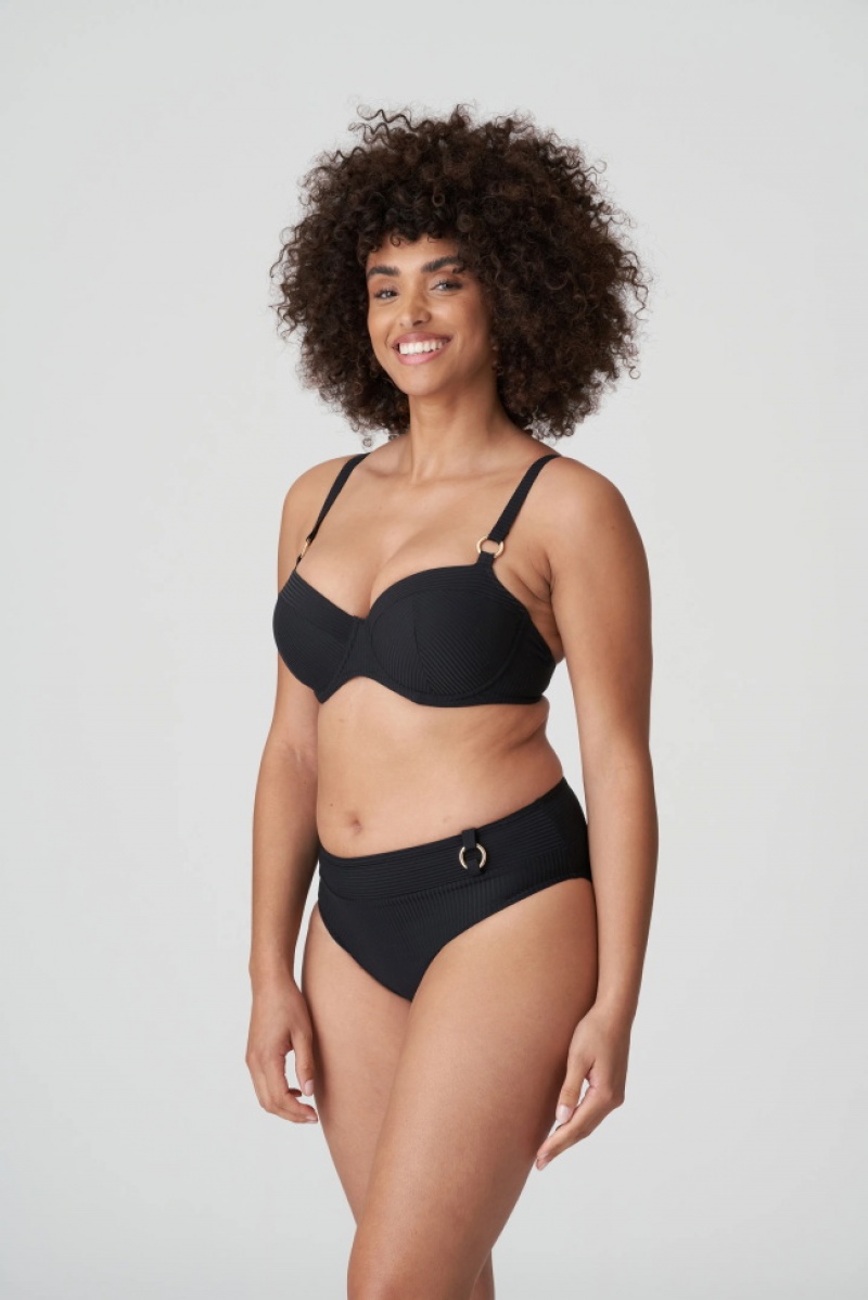 Calças De Biquíni Prima Donna Swim Sahara Pretas | 206315WJN