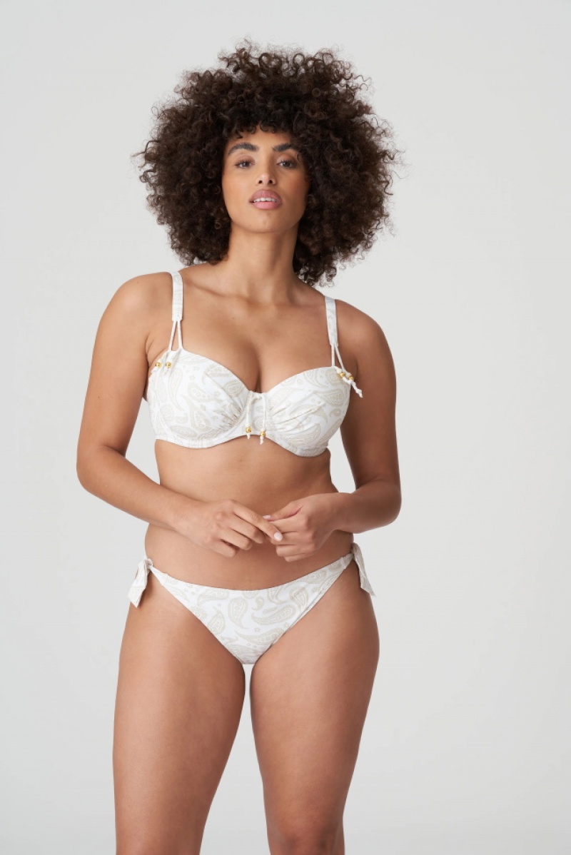 Calças De Biquíni Prima Donna Swim Sidari Branco | 083271XYN