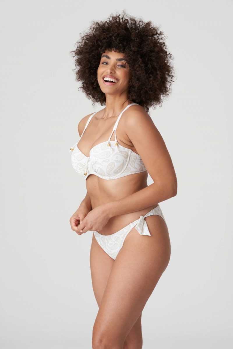 Calças De Biquíni Prima Donna Swim Sidari Branco | 083271XYN