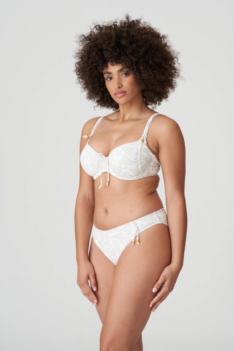 Calças De Biquíni Prima Donna Swim Sidari Branco | 592463ZYG