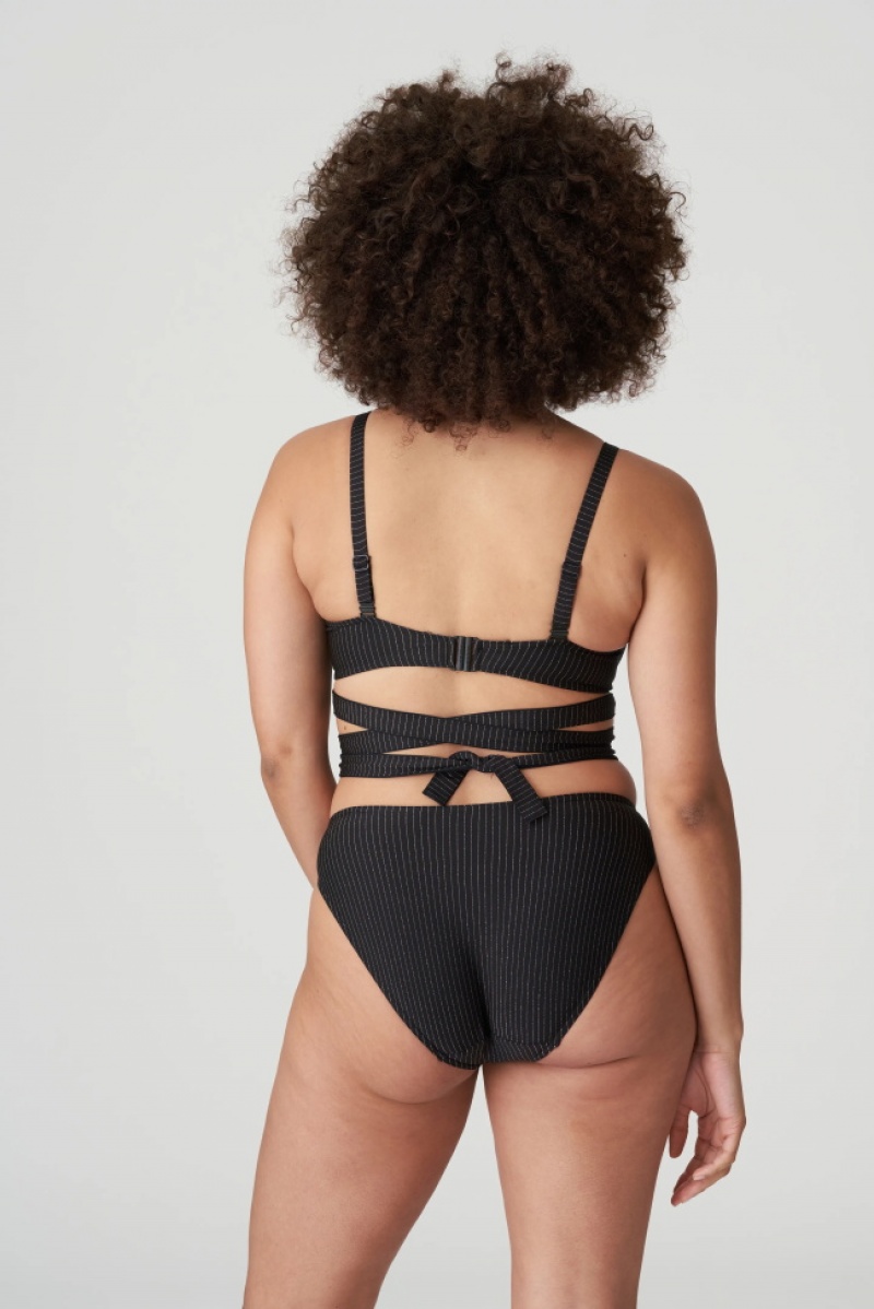 Calças De Biquíni Prima Donna Swim Solta Pretas | 306857FDO