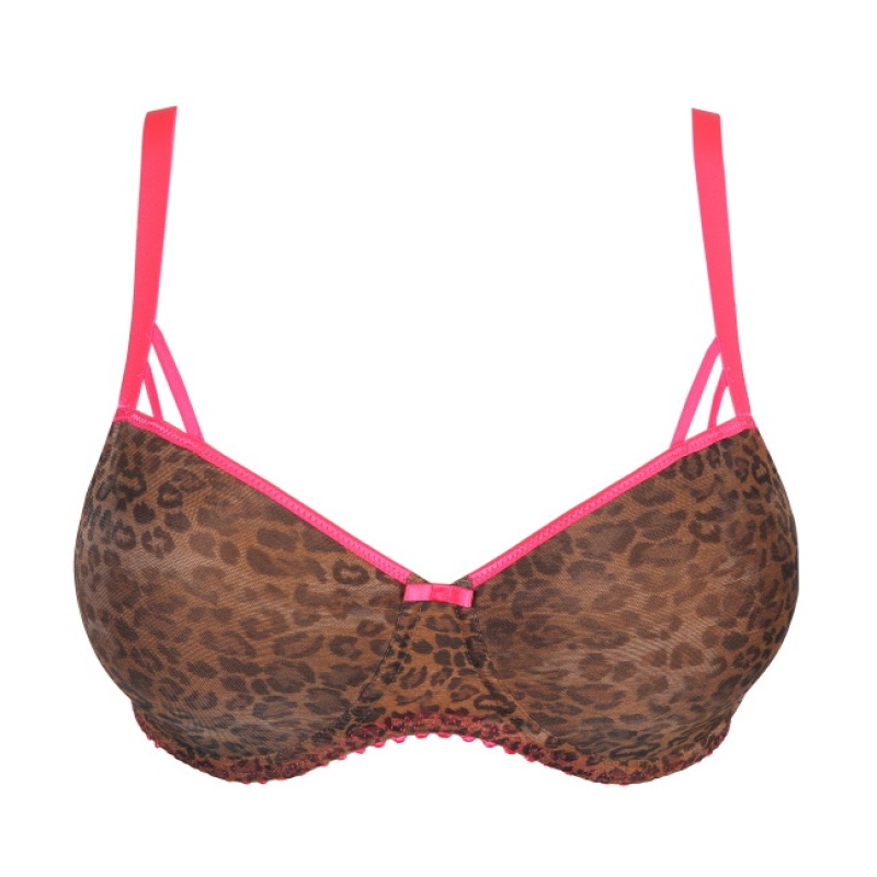 Sutiãs Prima Donna Twist Cafe Plume Leopardo Rosa | 506928ELQ