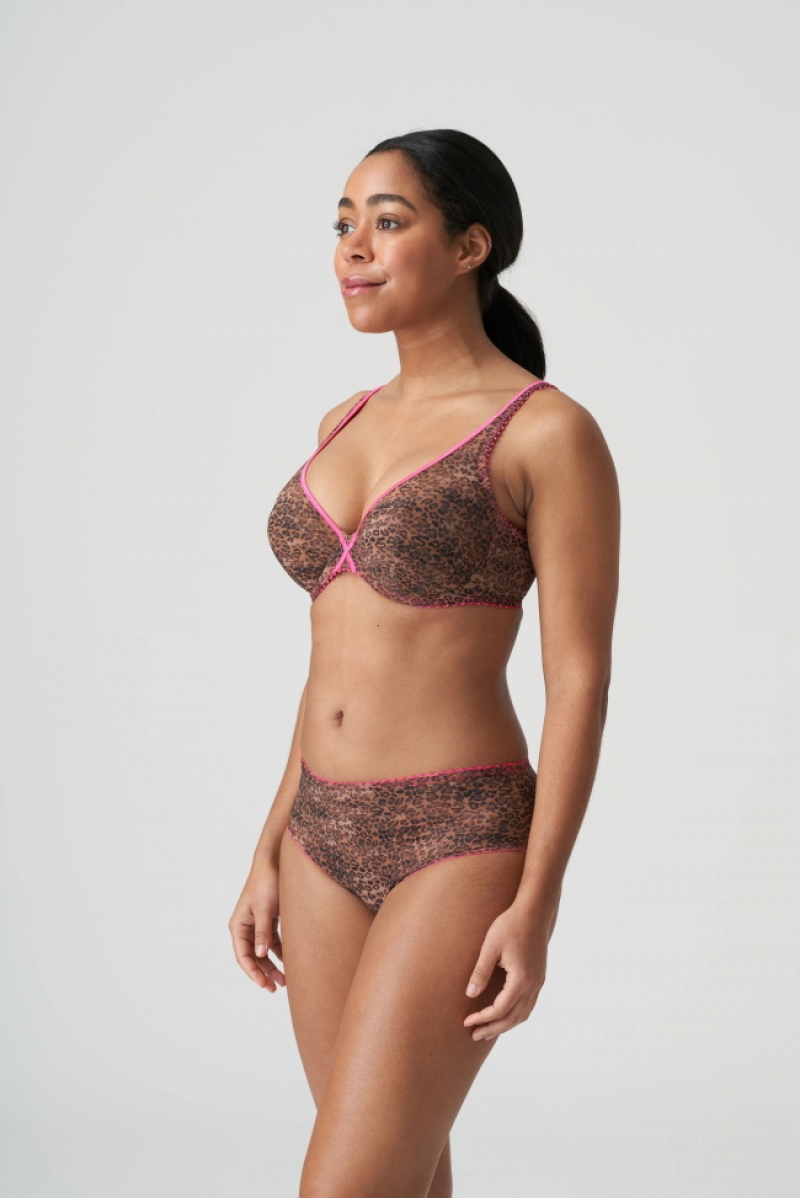 Sutiãs Prima Donna Twist Cafe Plume Leopardo Rosa | 852763YCX