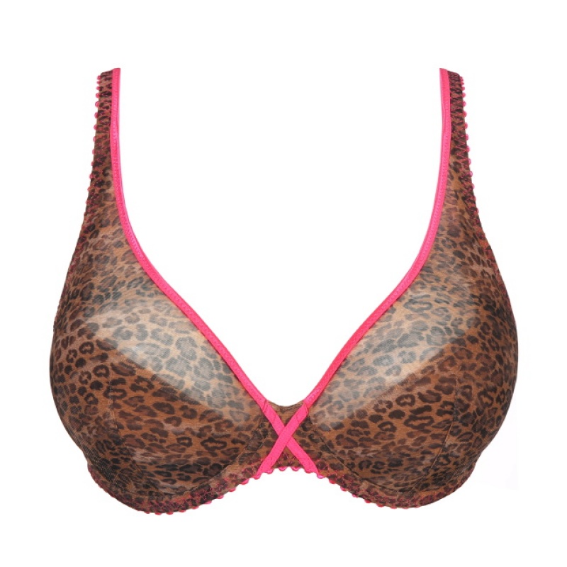 Sutiãs Prima Donna Twist Cafe Plume Leopardo Rosa | 852763YCX